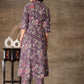 Floral Printed A-line Kurta And Trouser Set