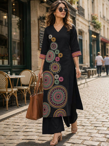 Women Regular Size Kurta Set Cotton