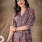 Floral Printed A-line Kurta And Trouser Set