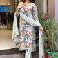 Floral Printed Kurta & Trousers With Dupatta