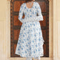 Floral Printed Gotta Patti Pure Cotton Anarkali Kurta with Trousers & Dupatta