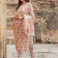 Floral Embroidered Thread Work Pure Cotton Kurta with Trousers & Dupatta