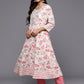 Women Floral Embroidered Sequinned Pure Cotton Kurta with Trousers & With Dupatta