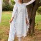 Floral Embroidered Regular Thread Work Kurta with Trousers & With Dupatta