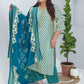 Plus Size Printed Regular Kurta with Palazzos & Dupatta