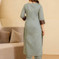 Women Woven Design Regular Kurta with Trousers & Dupatta