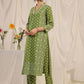 Women Floral Printed Regular Pure Cotton Kurta with Trousers