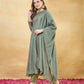 Women Pure Silk Kurta Pant Dupatta Set