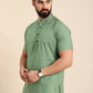 Men Geometric Printed Block Print Kurta