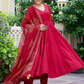 Anarkali Kurta with Trousers & Dupatta