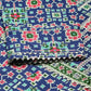 Blue & Mint Floral Printed Straight Kurta With Trousers & Printed Dupatta