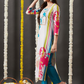 Floral Printed Thread Work Detailed Straight Kurta & Trouser With Dupatta