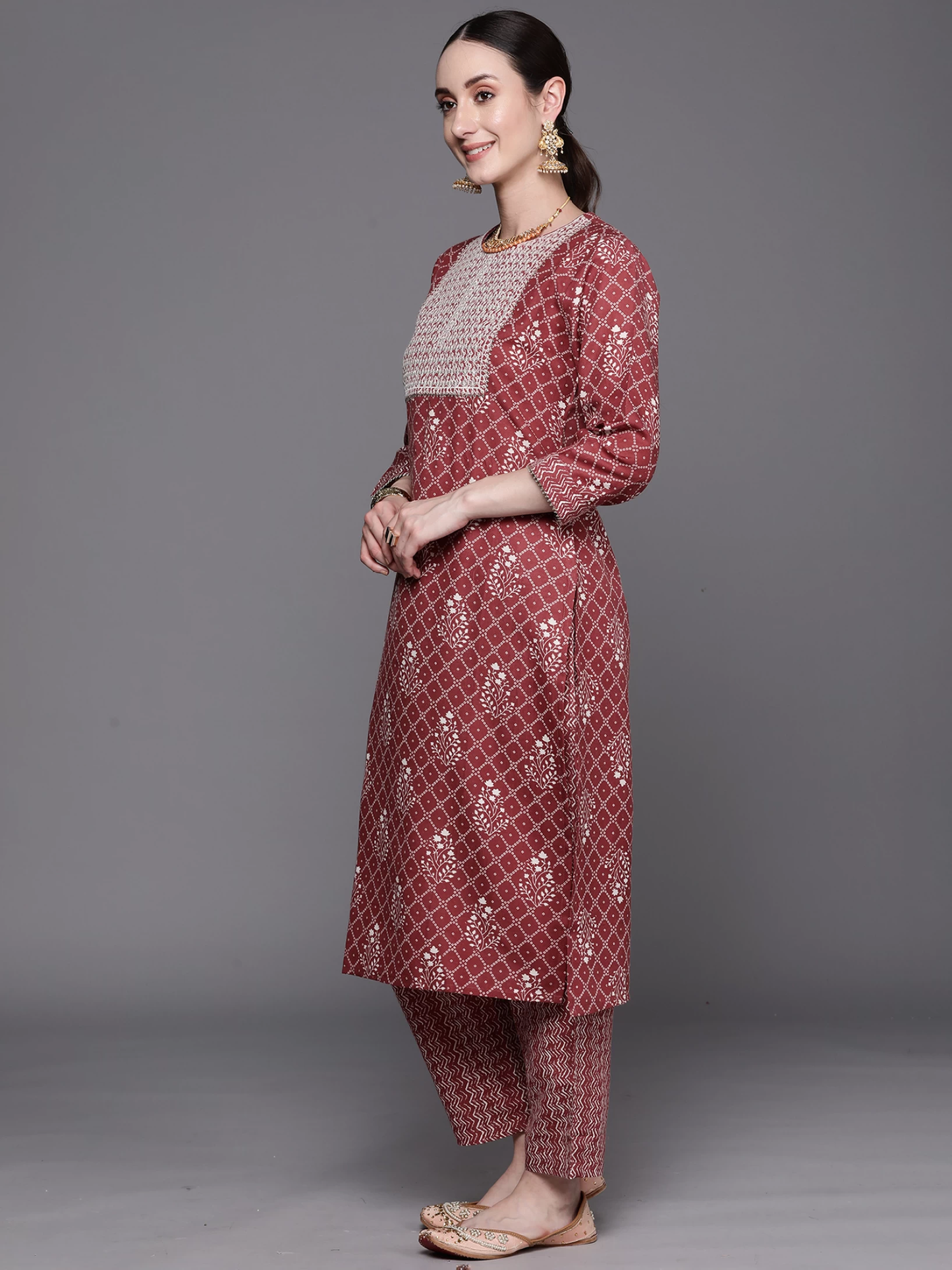 Women Pure Cotton Kurta Pant Set