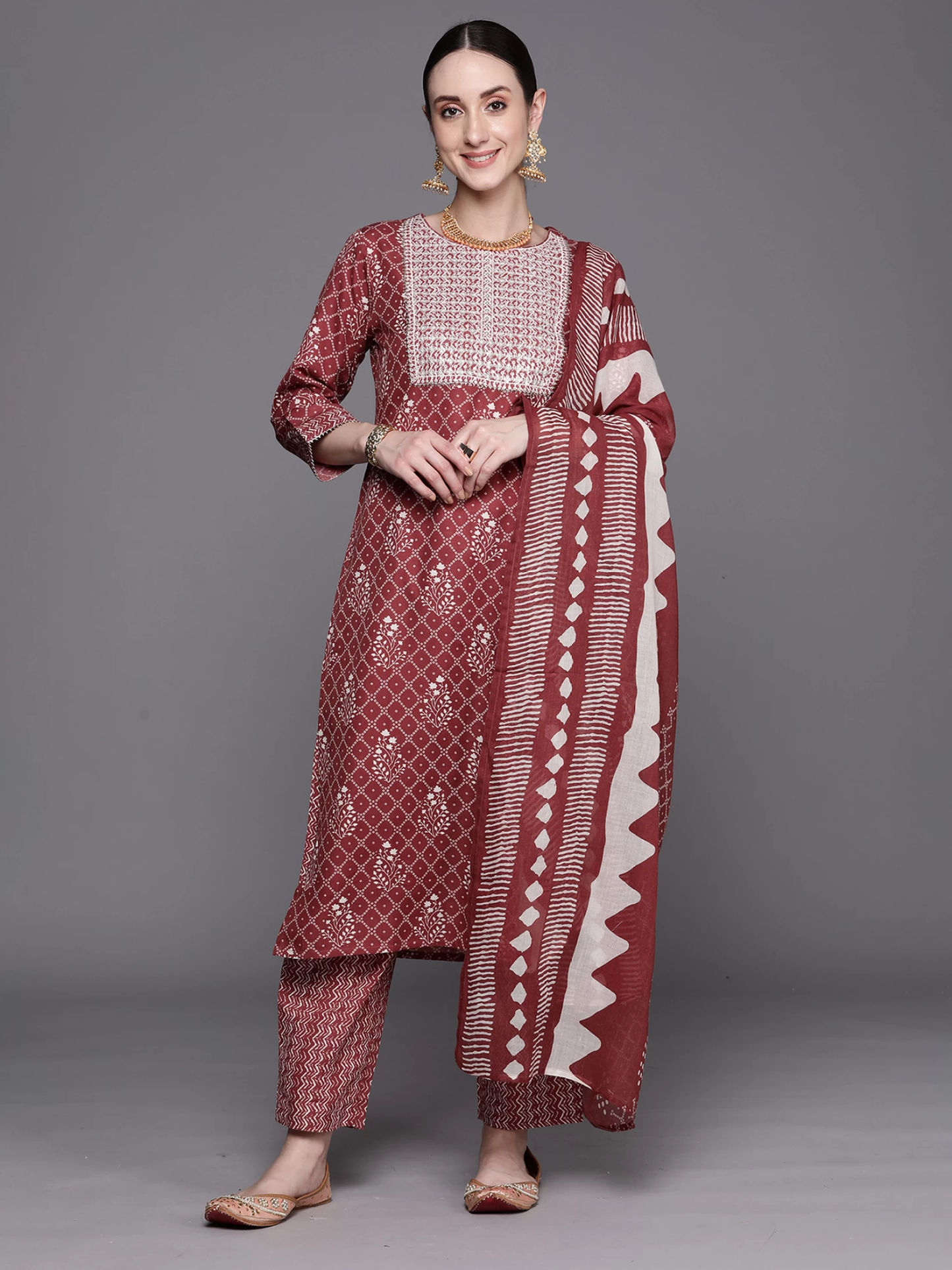 Women Pure Cotton Kurta Pant Set