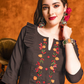 Women Ethnic Motifs Yoke Design Thread Work Pure Cotton Kurta with Salwar & Dupatta