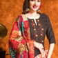 Women Ethnic Motifs Yoke Design Thread Work Pure Cotton Kurta with Salwar & Dupatta