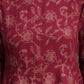 Casual Regular Sleeves Printed Women Maroon Top