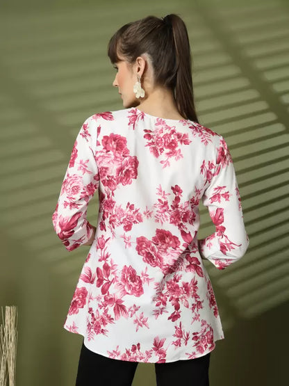 Casual Regular Sleeves Printed Women Top