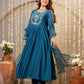 Women Embroidery Solid A-Line Kurta and Pant Set with Dupatta