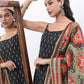 Ethnic Motifs Ikat Printed Kurta With Trousers & Dupatta