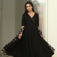 Women Black Viscose Rayon Kurta, Pant And Dupatta Set