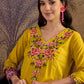 Women Floral Embroidered Regular Pure Cotton Straight Kurta with Palazzos - Amy's Cart