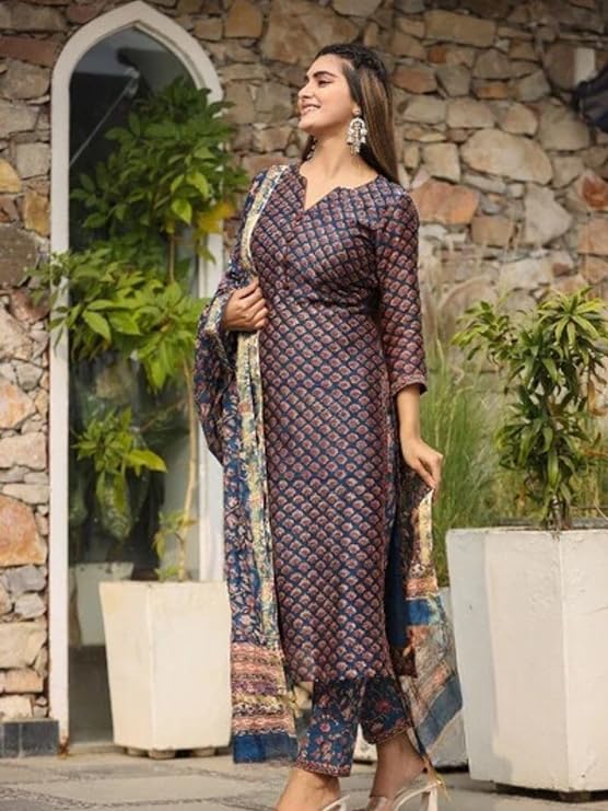 Floral Print Kurta Set for Women