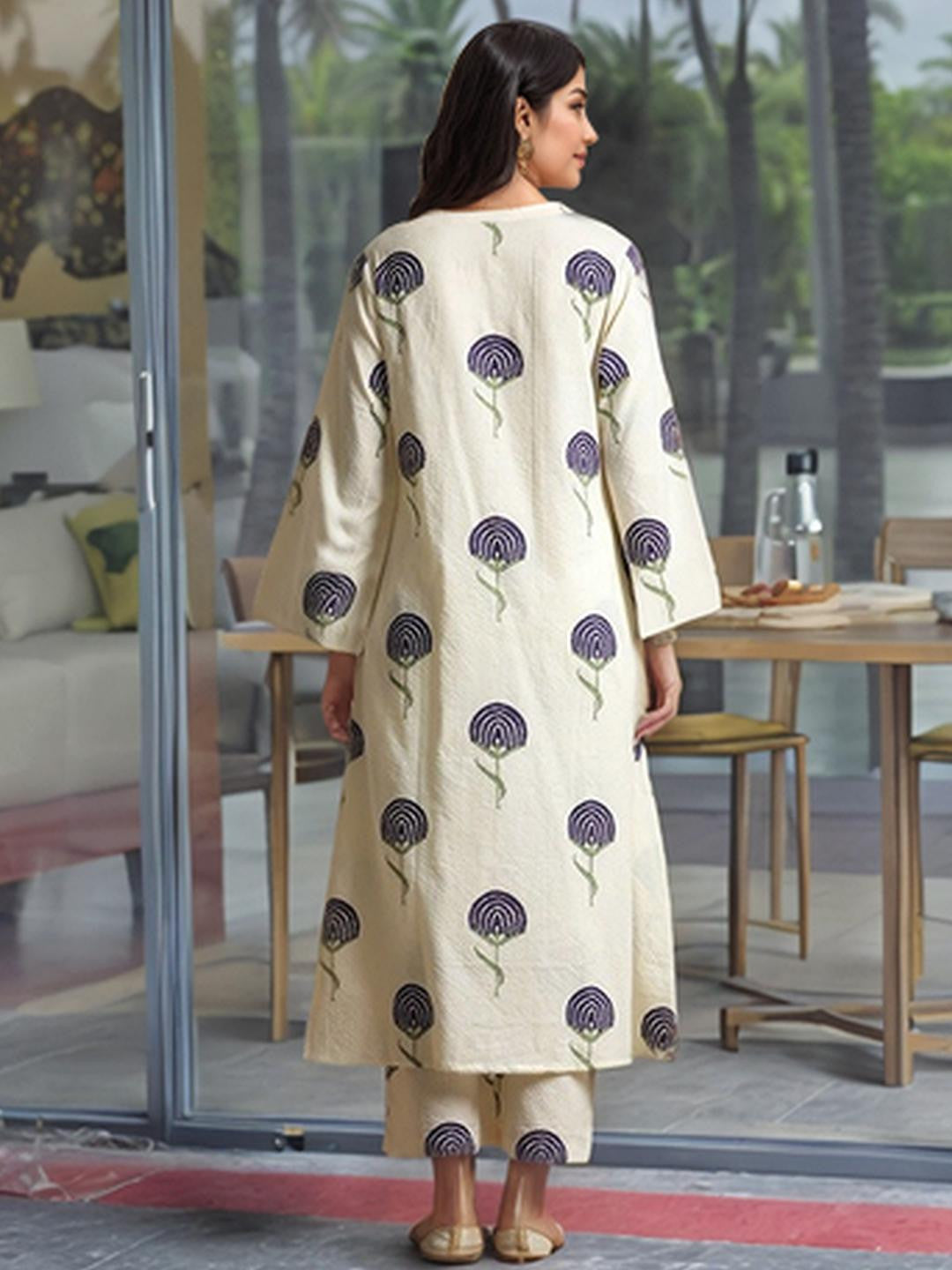 Women Viscose Rayon Kurta & Trousers