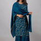 Women Elegant Viscose Rayon Kurta and Sharara Set with Dupatta