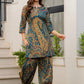 Women Paisley Printed Regular Pure Cotton Kurti with Harem Pants