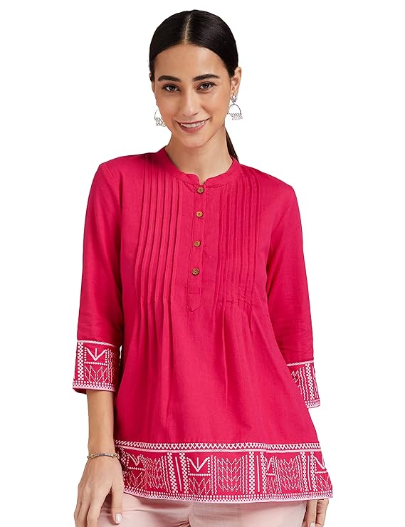 Women Short Cotton Kurtis