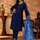 Women Yoke Design Panelled Beads and Stones Kurta with Trousers & With Dupatta