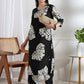 Women Black Viscose Rayon Kurta Sets