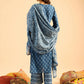 Women Pure Cotton Kurta Palazzo Dupatta Set