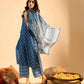 Women Pure Cotton Kurta Palazzo Dupatta Set