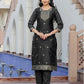 Women Jacquard, Silk Blend Kurta Pant Dupatta Set