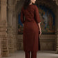 Women Silk Blend Kurta Pant Dupatta Set