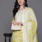 Women Viscose Rayon Kurta Pant Dupatta Set