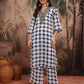 Women Printed Regular Thread Work Kurta with Palazzos