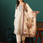 Women Cotton Blend Kurta Pant Dupatta Set