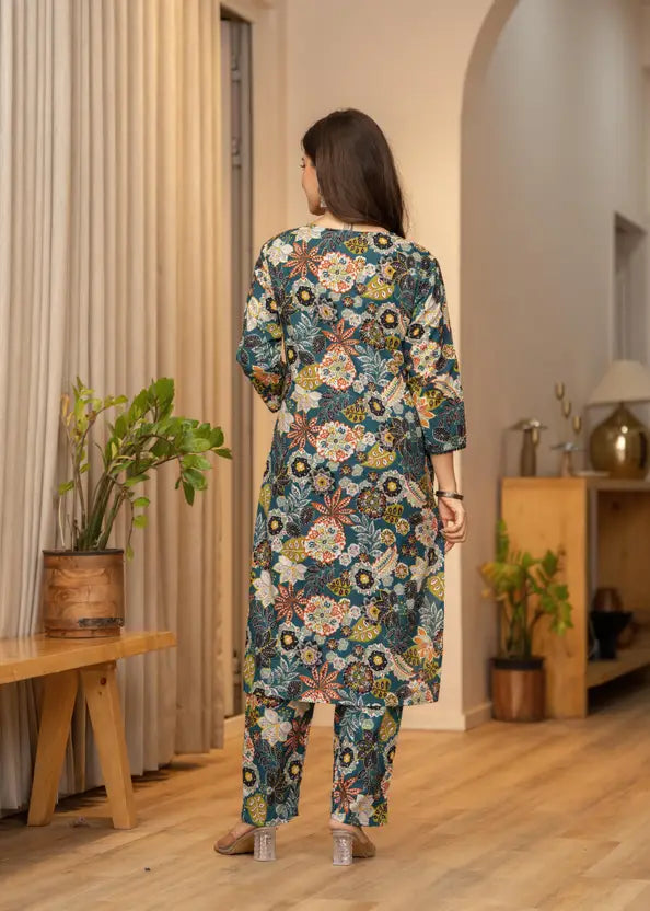 Women Pure Cotton Kurta Pant Set