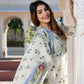 Women Floral Printed Regular Pure Cotton Kurta with Trousers & With Dupatta