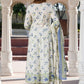 Women Floral Printed Regular Pure Cotton Kurta with Trousers & With Dupatta