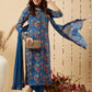 Women Blue Floral Cotton Blend Kurta Pant Dupatta Set