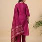 Women Cotton Blend Kurta Pant Dupatta Set