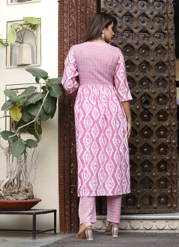 Women Embroidered Printed Anarkali Kurta, Bottom & Dupatta Set