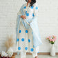 Women Printed Regular Kurti with Trousers & With Dupatta