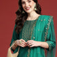 Ethnic Motifs Embroidered Kurta with Trousers & Dupatta