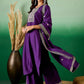 Ethnic Motifs Embroidered Sequinned Straight Kurta With Trousers & Dupatta