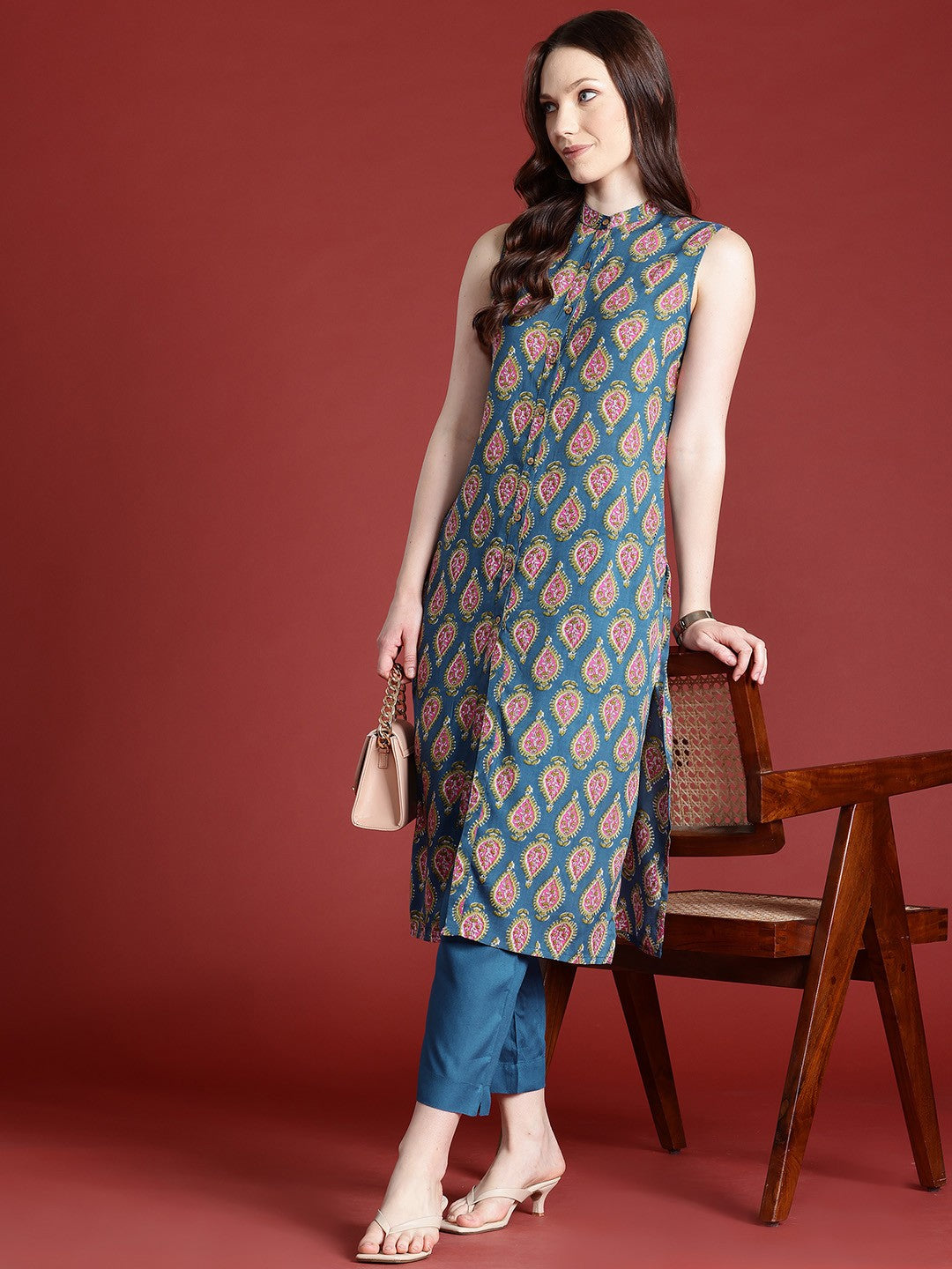 Ethnic Motifs Print Kurta with Trousers